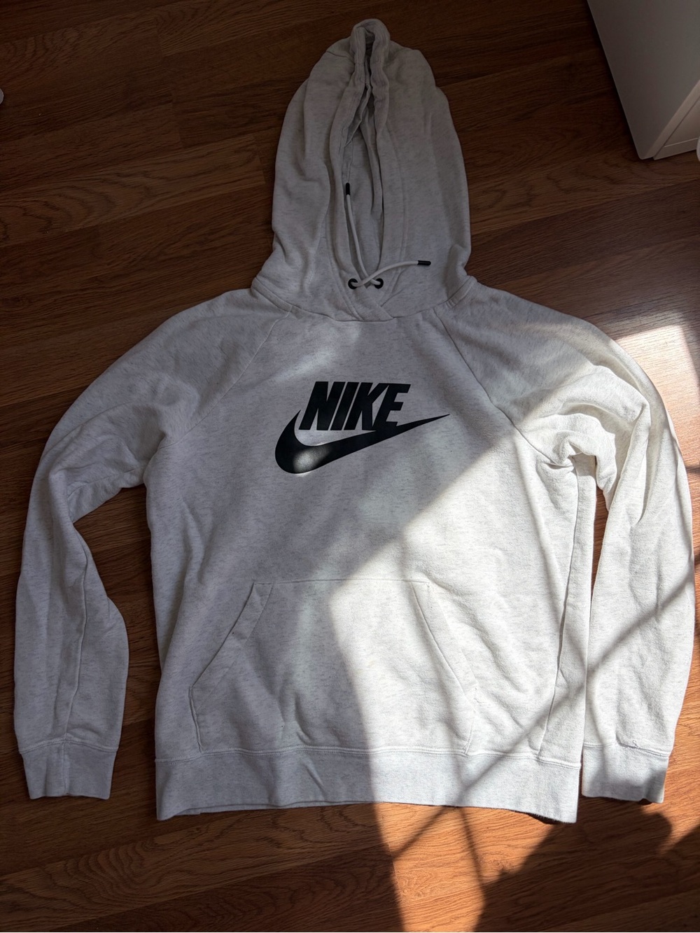 Nike Gray Hoodie with Black Swoosh Logo